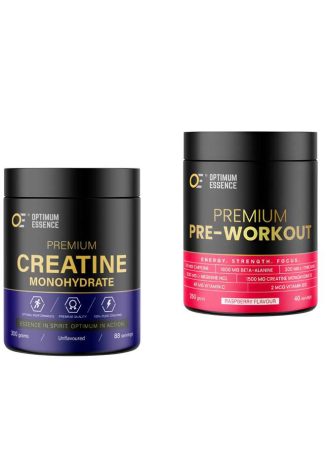 Energy & Strength Duo | Kreatin + Pre-Workout Hallon | OptimumEssence®