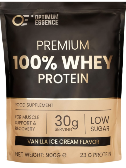 Premium Whey Protein Vanilla Ice Cream 900g | Vassleprotein Sverige | OptimumEssence®