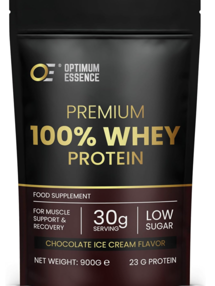 Premium Whey Protein Chocolate Ice Cream 900g | Vassleprotein Sverige | OptimumEssence®